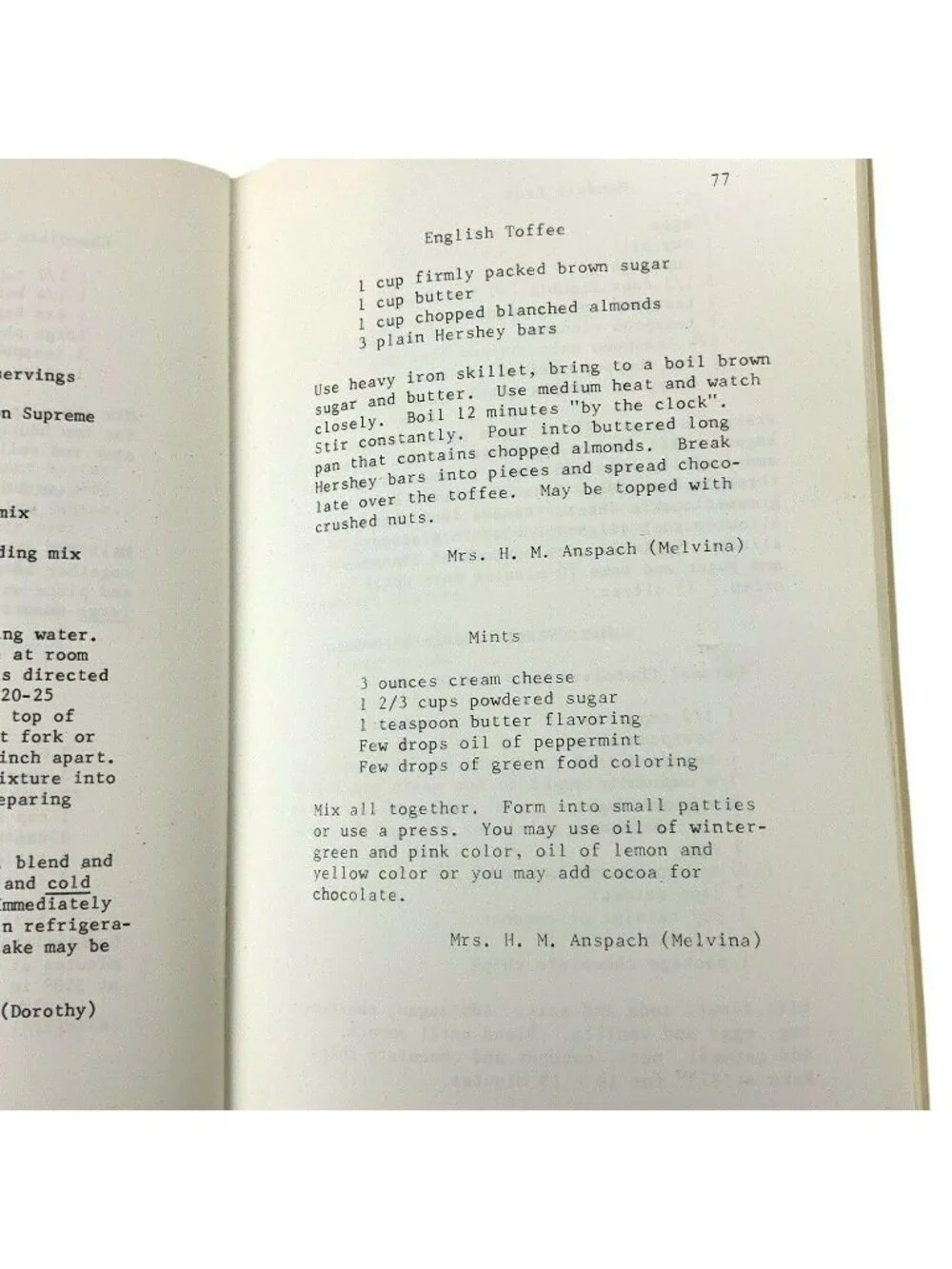 Fundraiser Cookbook Woman’s Auxiliary to the McLennan County Medical Society 70s